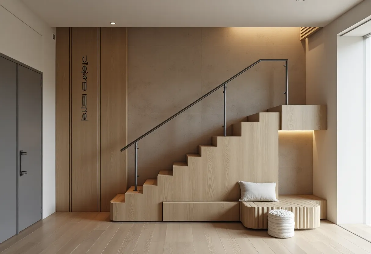 Idées pour installer un espace de rangement sous-escalier innovant