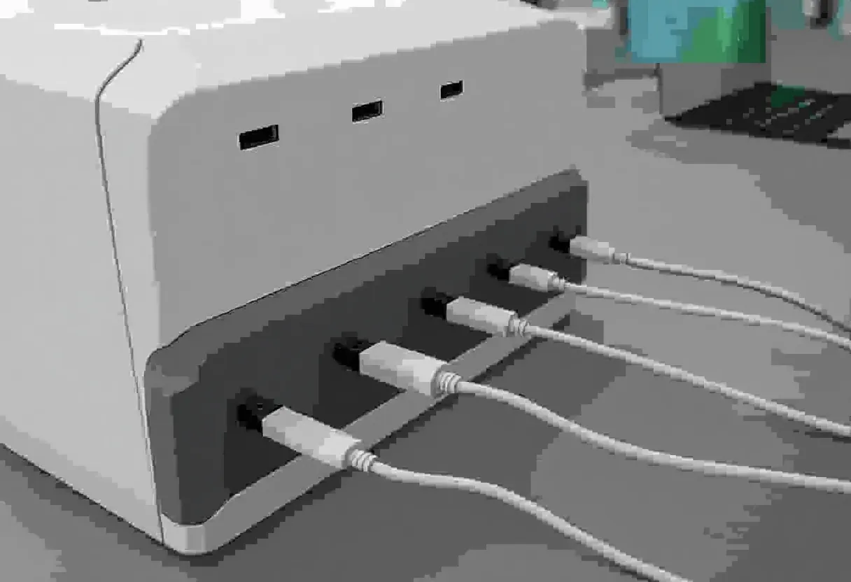 Idées pour concevoir un range-chargeurs de téléphones multi-ports intégré